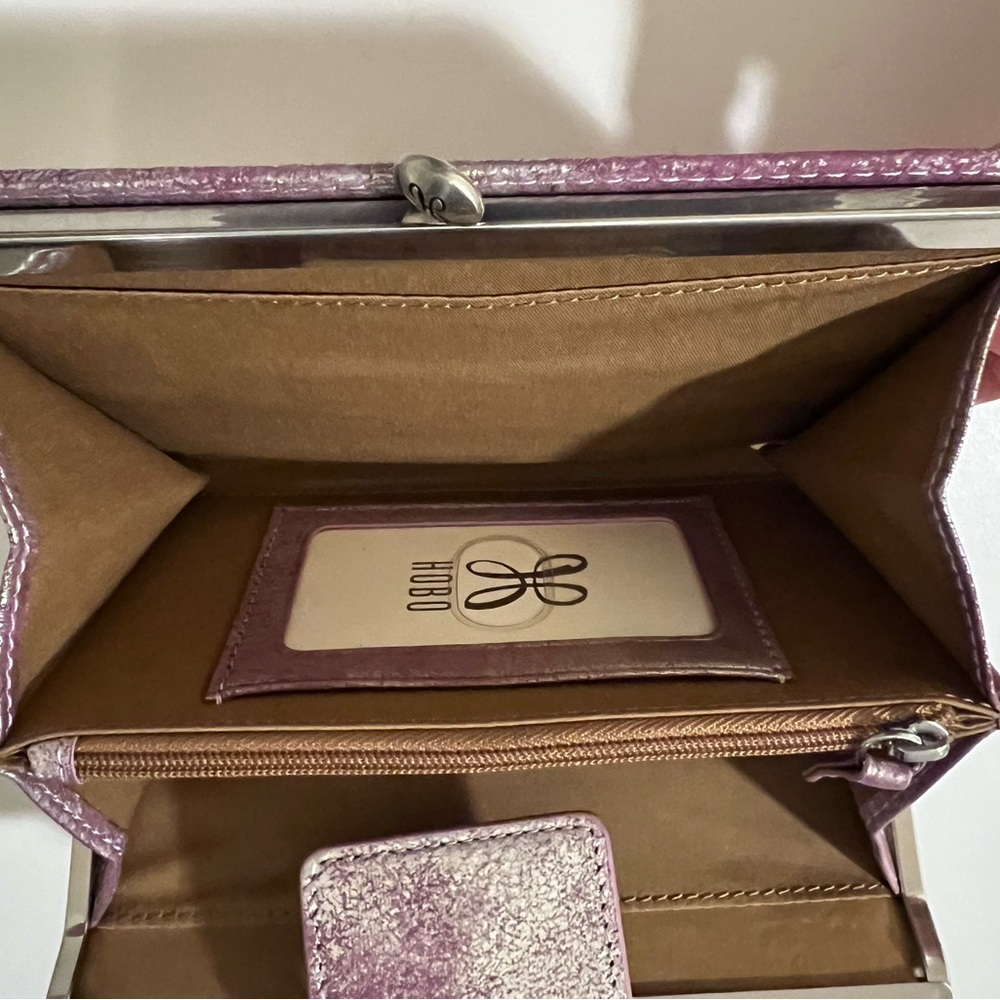 Metallic Pink Wristlet Wallet - Picture 7 of 10